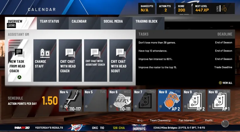 NBA 2K20 Introduces Big Changes For The MyGM And MyLeague Modes