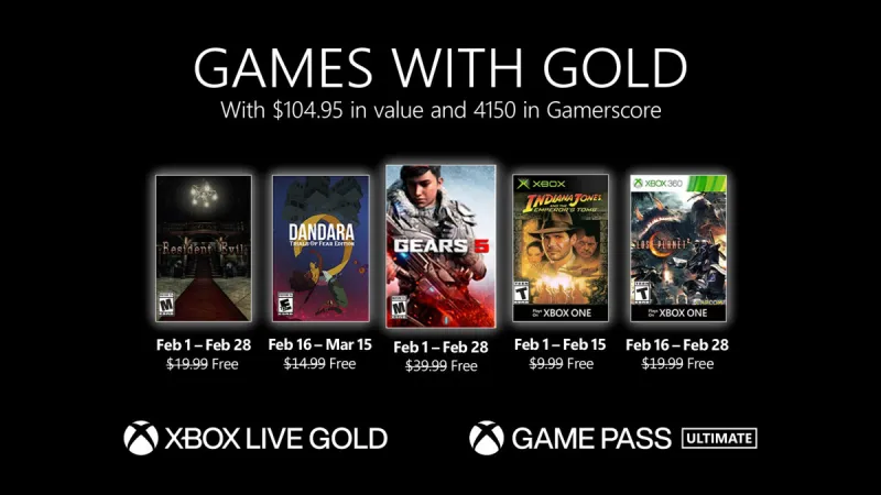 Xbox Games With Gold February 2021 Free Games Revealed
