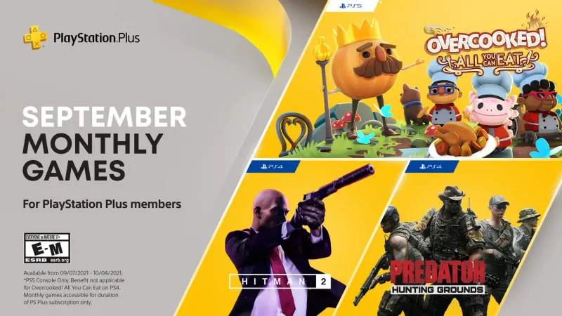 PS Plus Free Games For September 2021