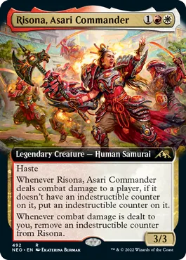 Risona, Asari Commander – Exclusive Magic: The Gathering Kamigawa: Neon Dynasty Preview Card