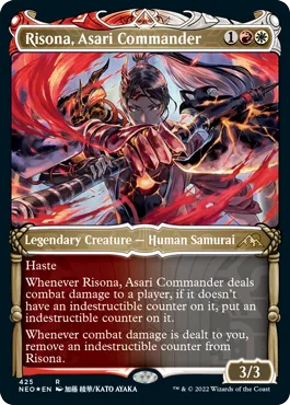 Risona, Asari Commander – Exclusive Magic: The Gathering Kamigawa: Neon Dynasty Preview Card