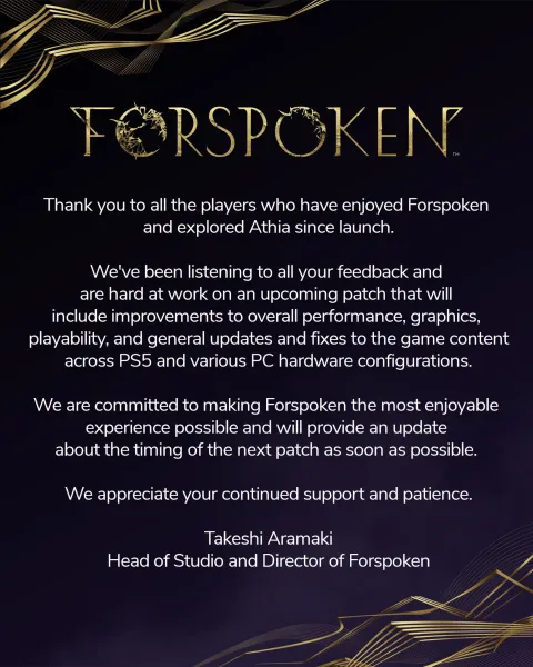 Forspoken Is Getting A Big Performance Update