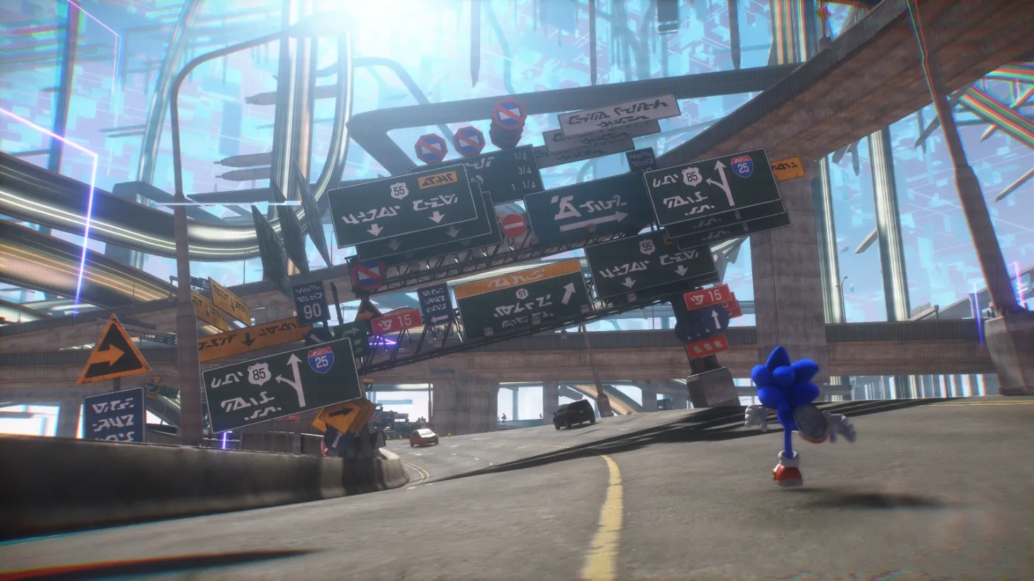 Sonic Frontiers' Cyber Space Dimension Features Traditional Platforming Stages