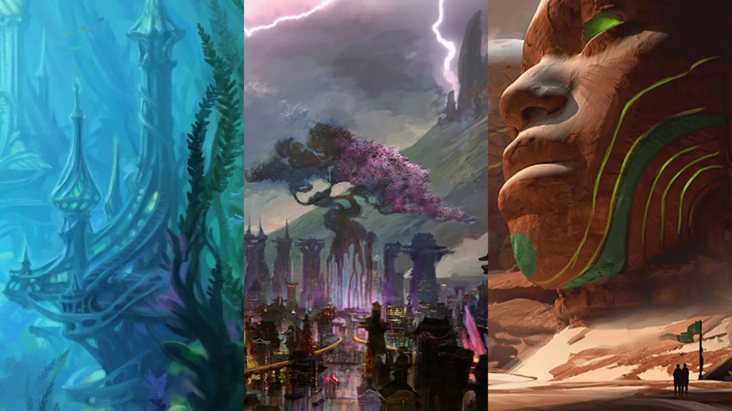 Magic: The Gathering Unveils Its 2027 In-Universe Sets, Including Underwater Adventure And Giant Robots