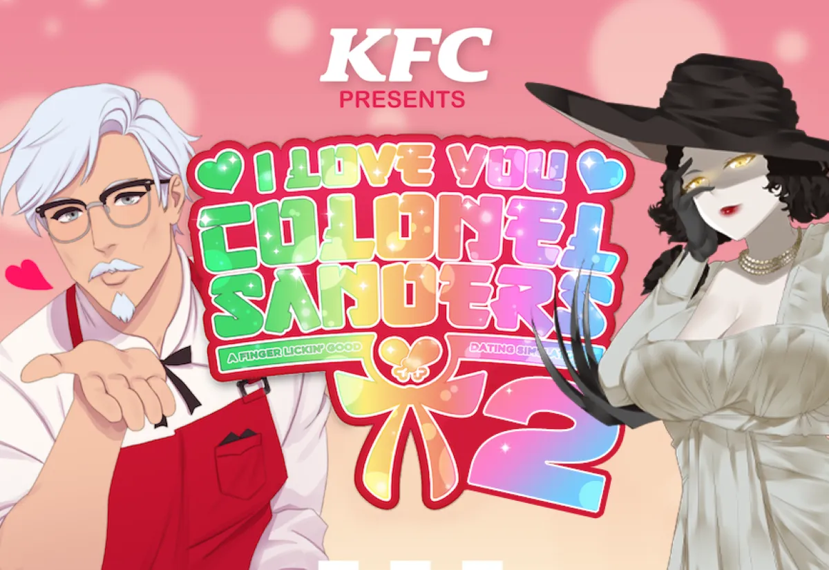 KFC Dating Sim Crosses Over With Resident Evil Village's Big Tall Vampire Lady 