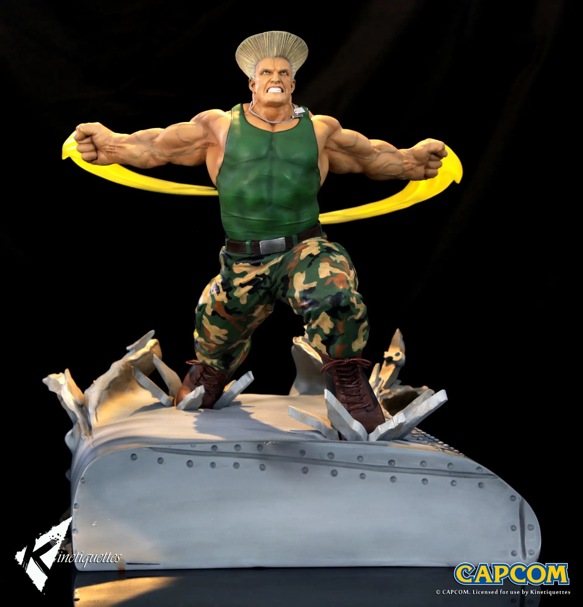 Awesome Guile Vs. Nash Street Fighter Diorama On The Way From Kinnetiquettes