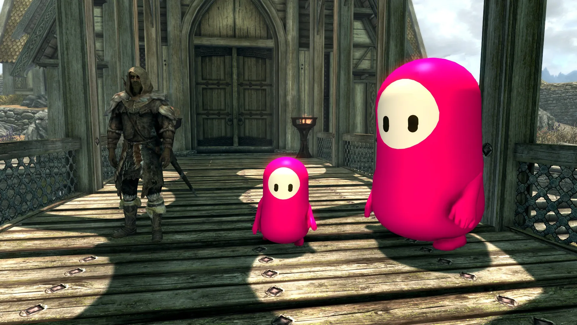 Jelly Beans Are Coming To Steal Your Sweet Rolls With This Fall Guys Skyrim Mod