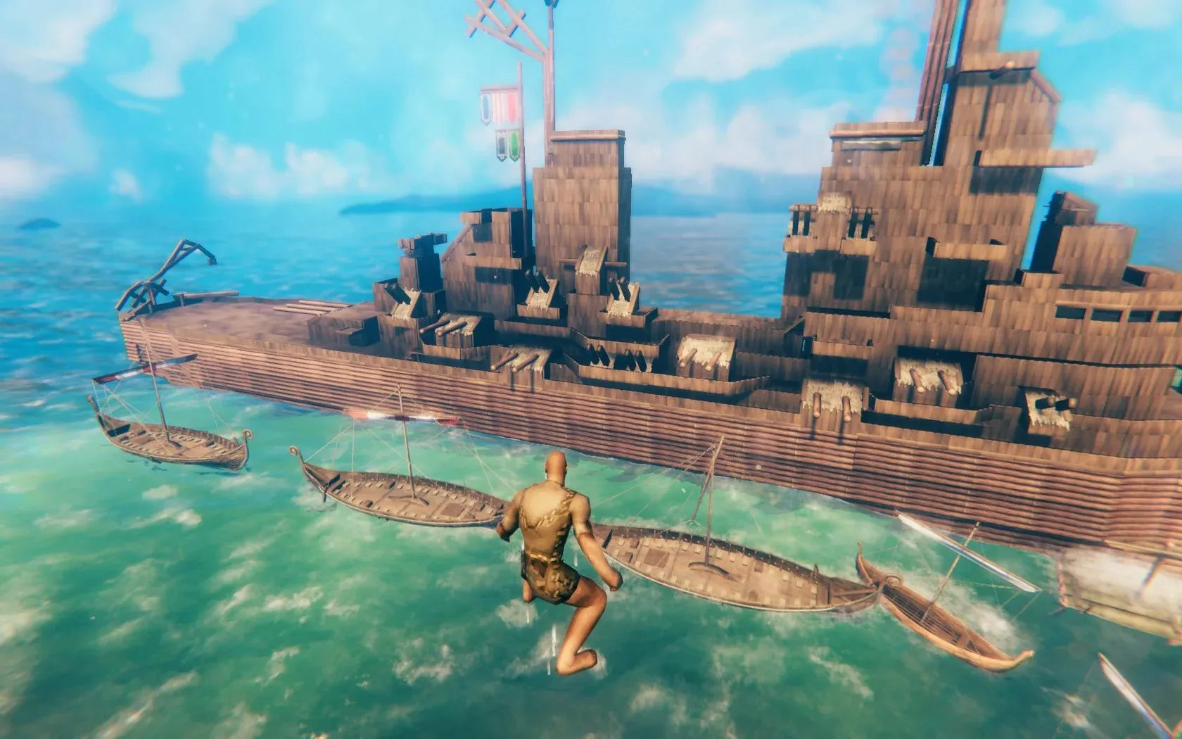 Valheim Player Recreates Impressive U.S. Navy Battleship In-Game
