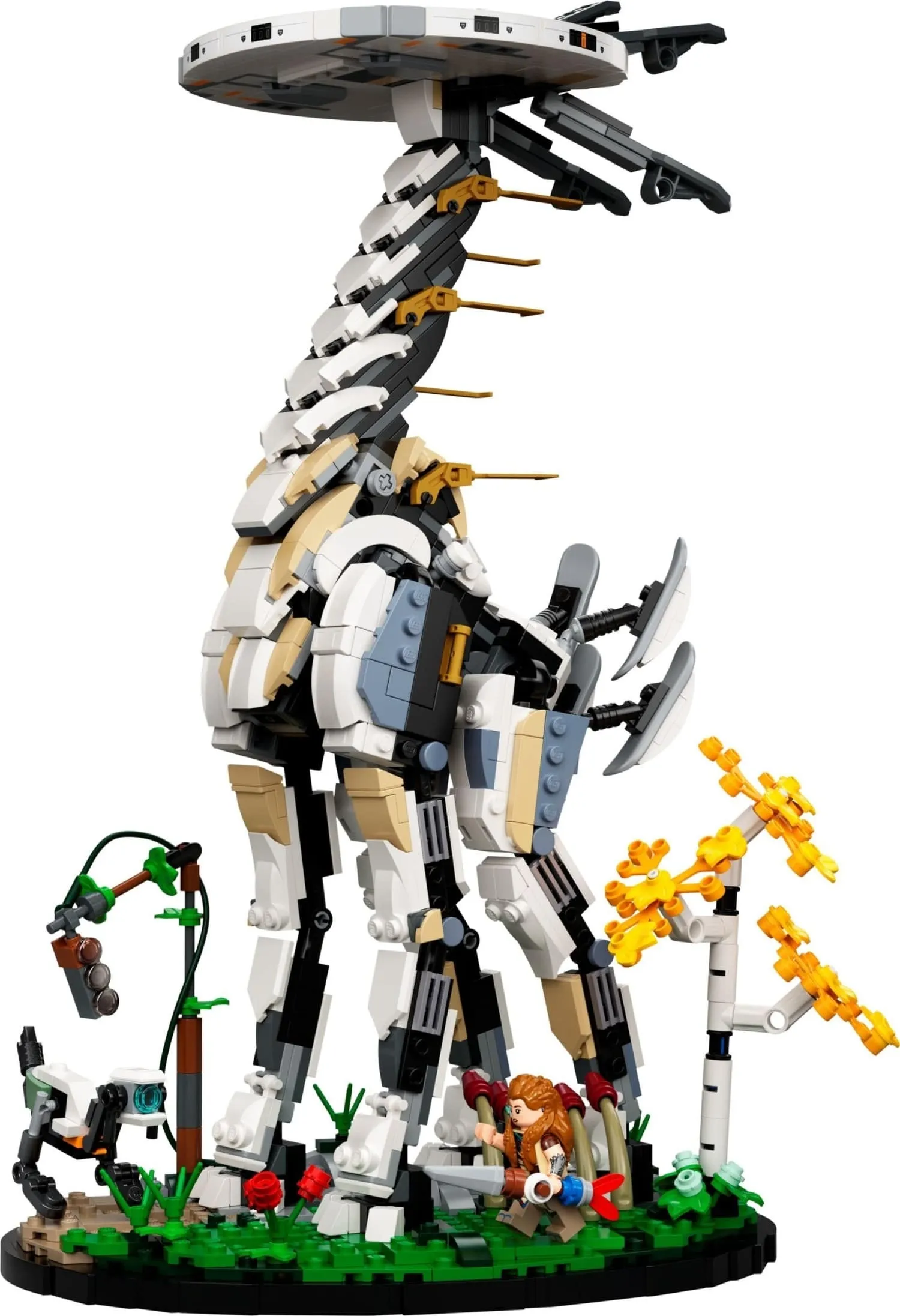 New Horizon Forbidden West Lego Set Includes Detailed Aloy Minifigure And Tallneck Dino