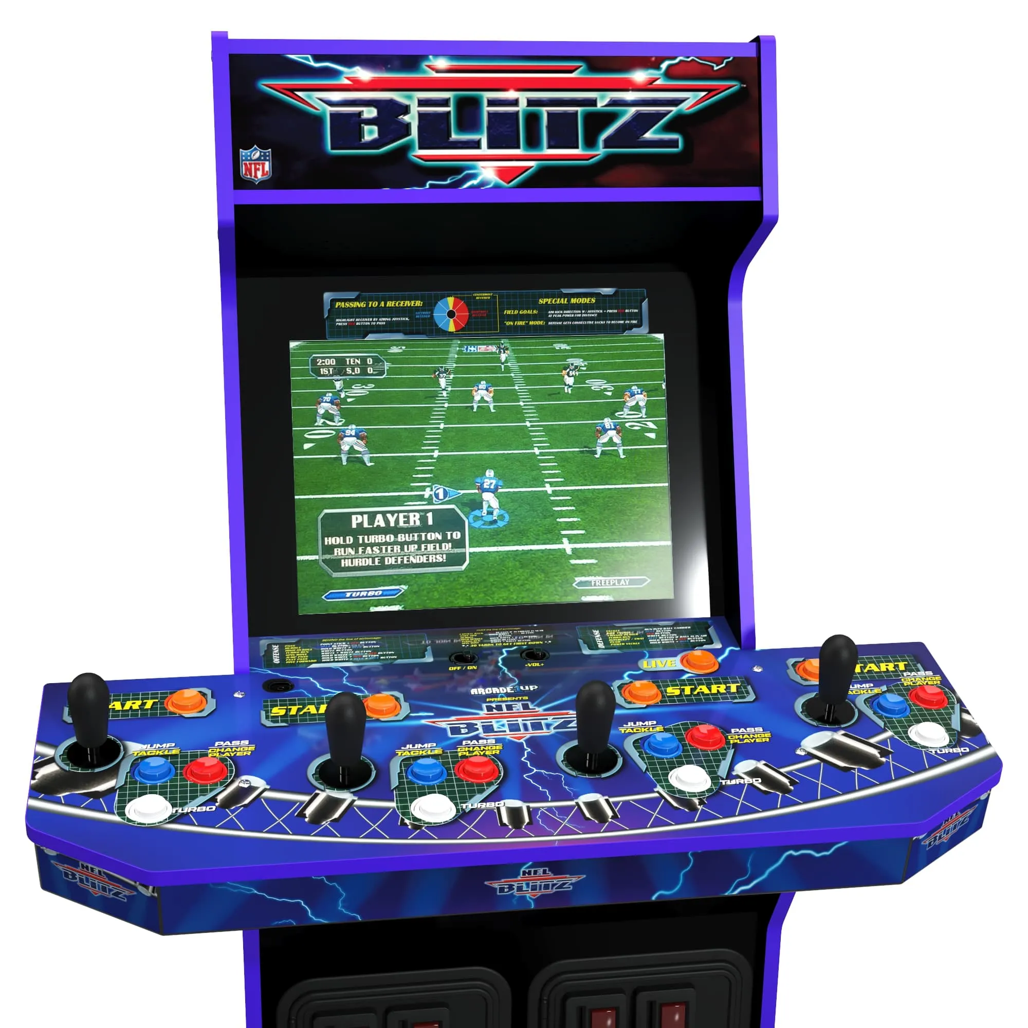 Arcade1Up Reveals NFL Blitz Legends Cabinet That Features Remasters Of Three Franchise Classics