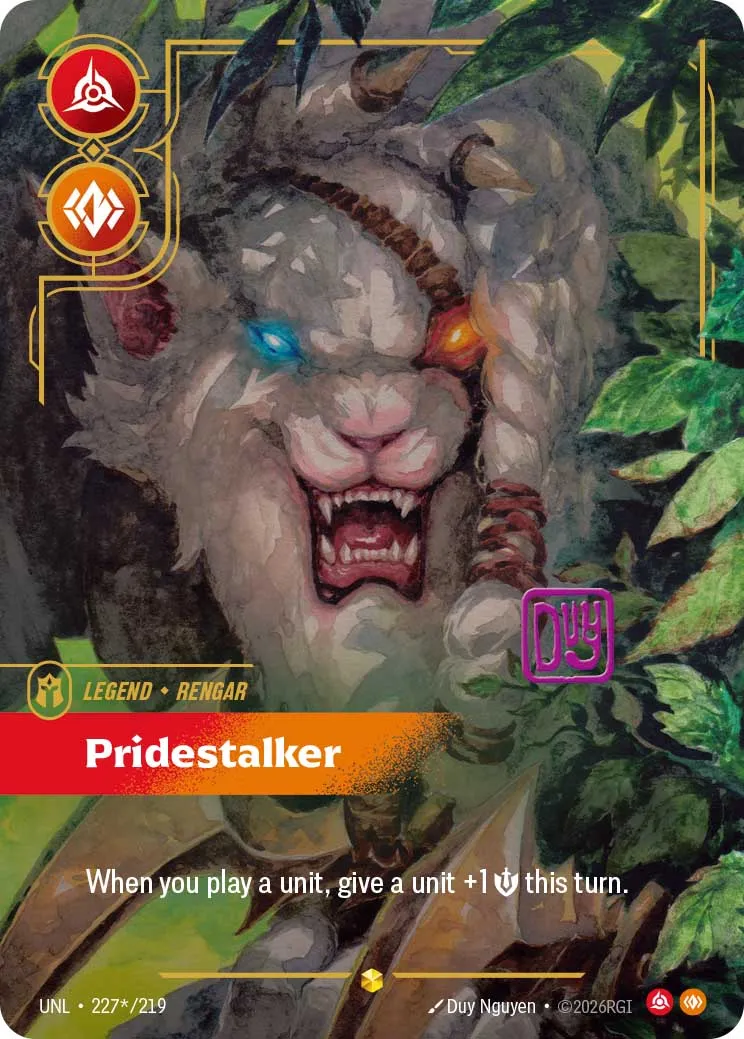 Exclusive Riftbound Unleashed Card Reveal - Rengar's Overnumbered Legend
