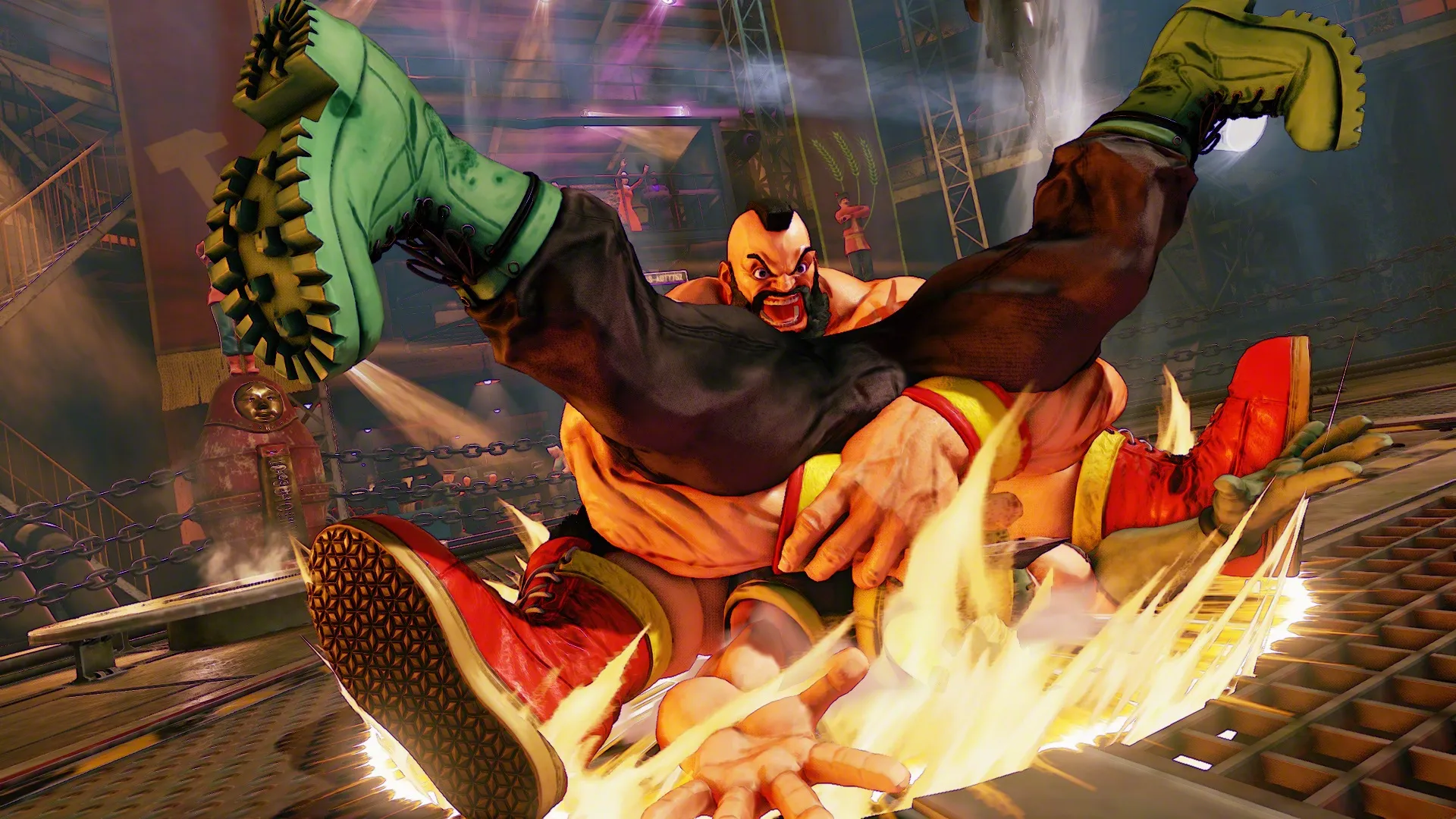 Zangief Unleashes His Furious Flurry 