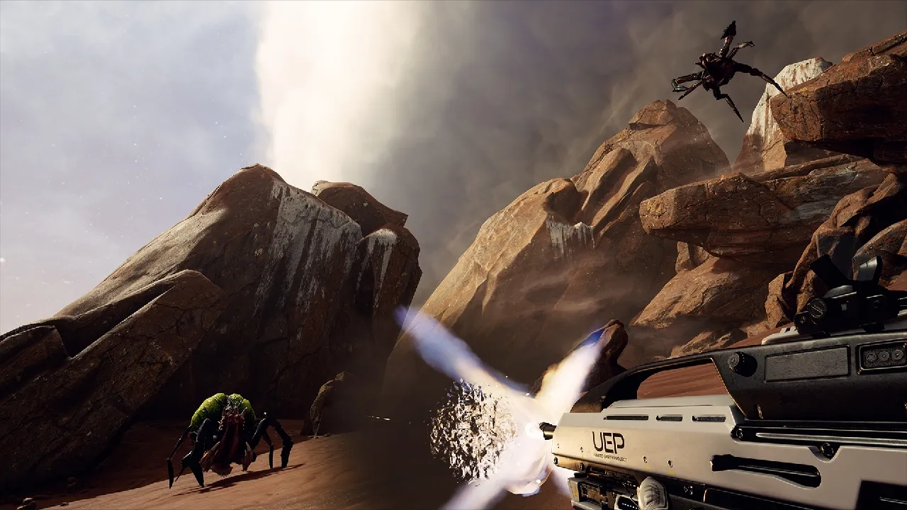 New Screens Show Off What It's Like To Shoot Giant Spiders In Space