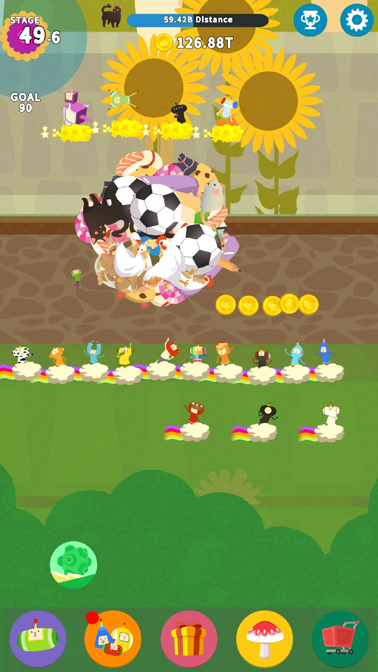 Tap Your Screen Across Four Different Worlds To Get Your Katamari To Legendary Size