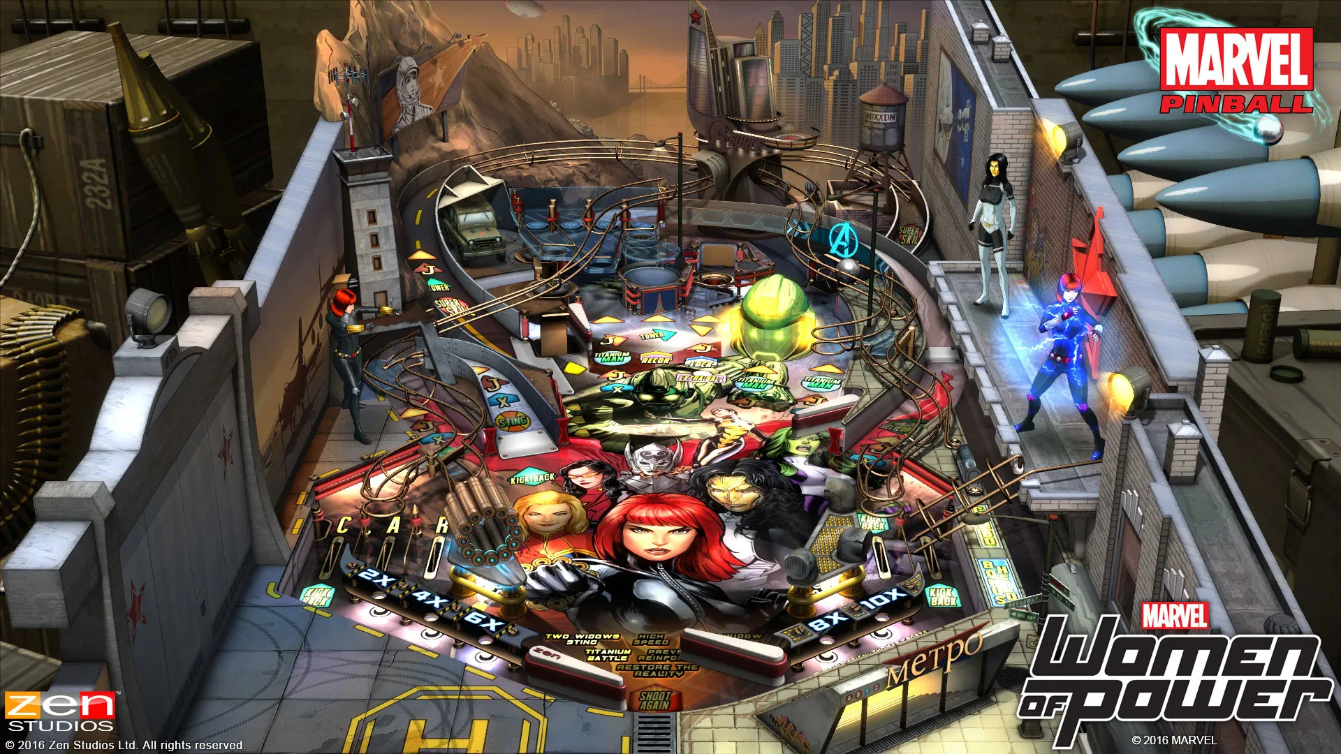 New Women Of Power Pinball Pack Highlights Marvel's Leading Ladies
