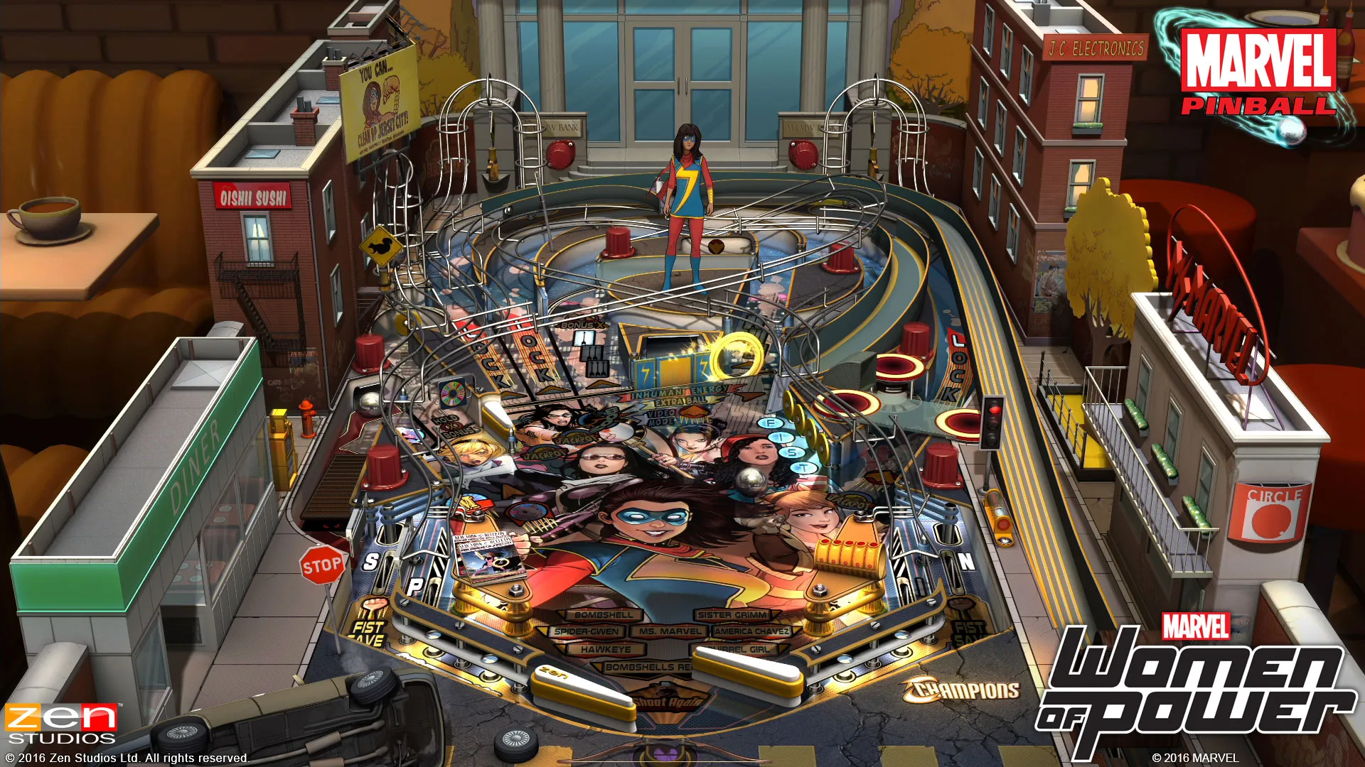 New Women Of Power Pinball Pack Highlights Marvel's Leading Ladies