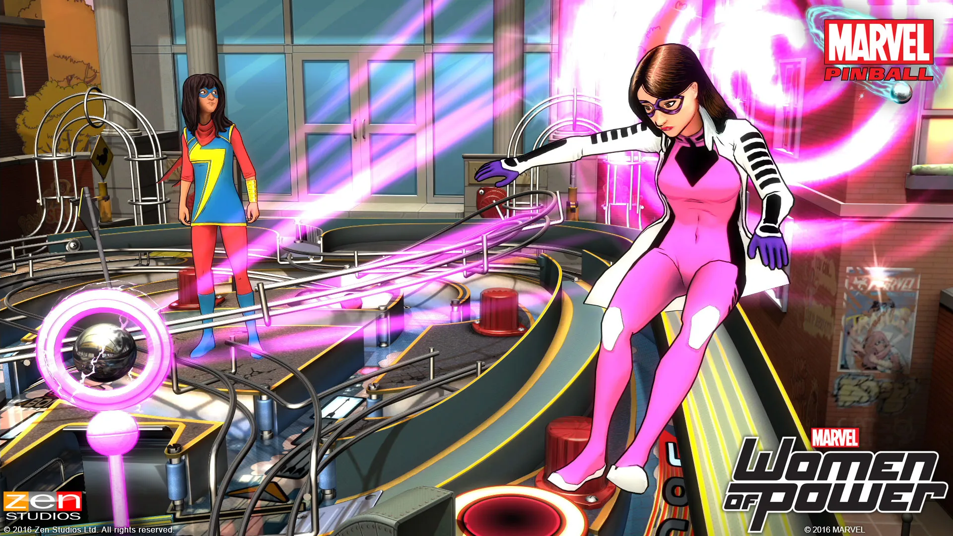 New Women Of Power Pinball Pack Highlights Marvel's Leading Ladies