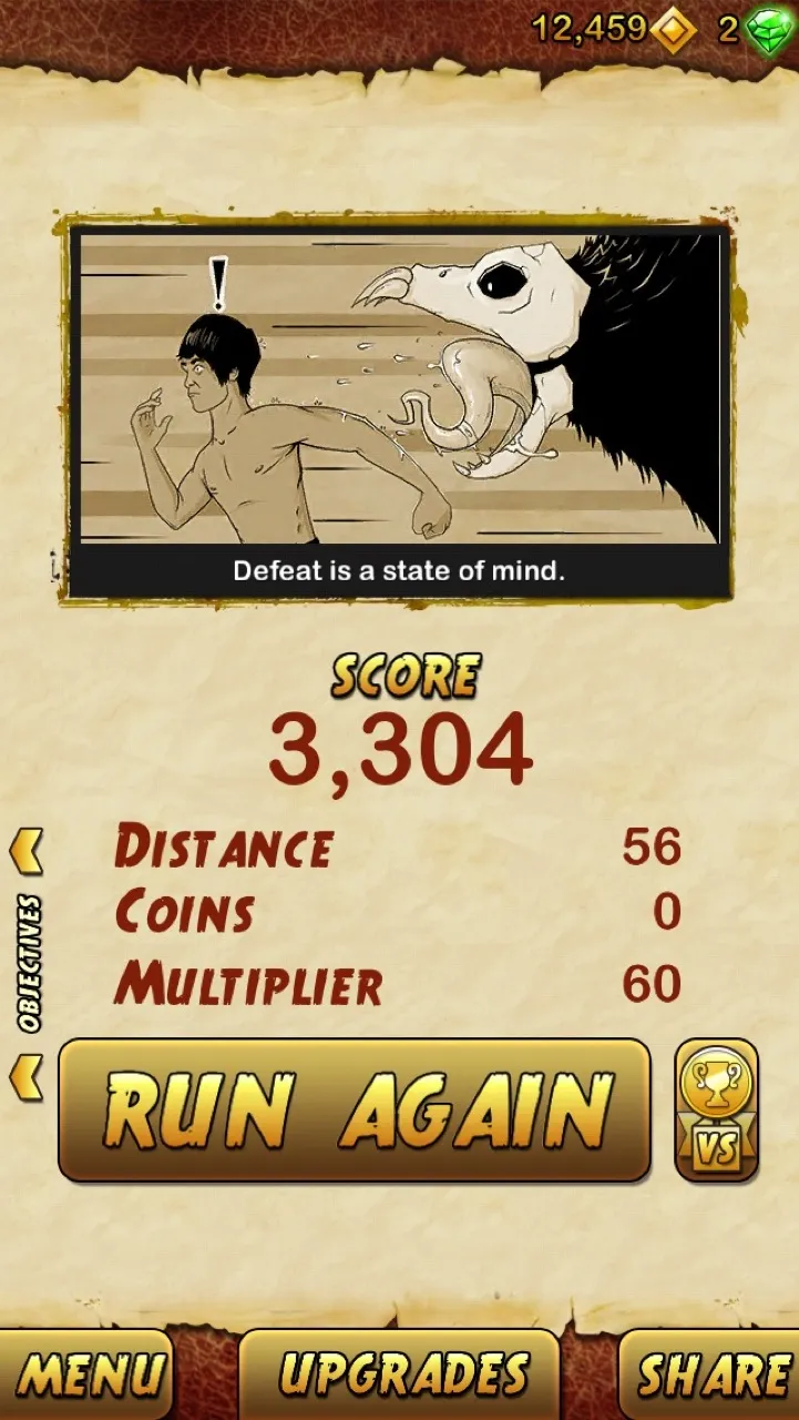Bruce Lee Gets Some Exercise In Temple Run 2